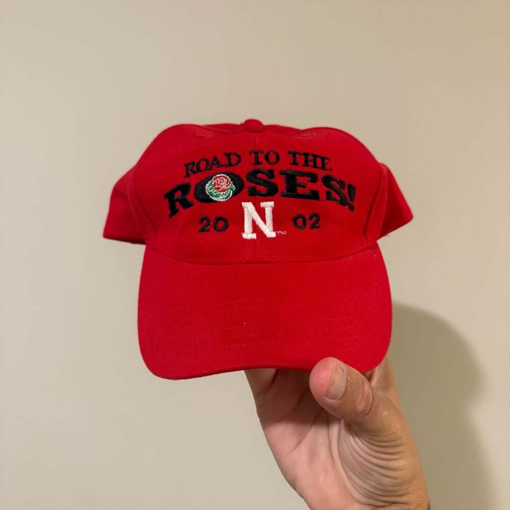 Vintage 2002 Nebraska Cornhuskers Rose Bowl Hat